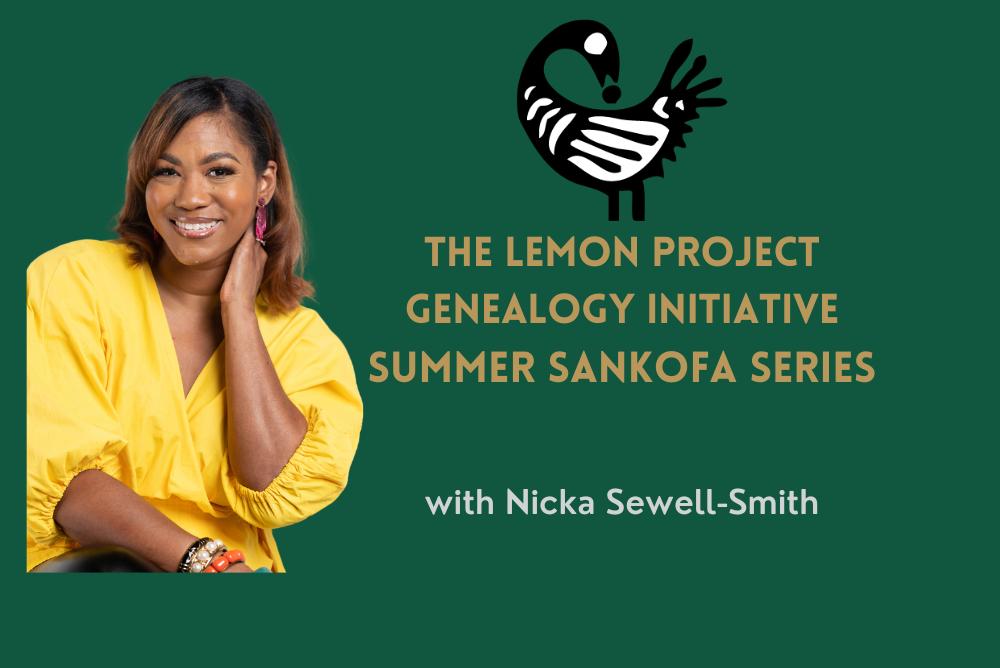 Flyer with Nicka Smith and image of a Sankofa bird