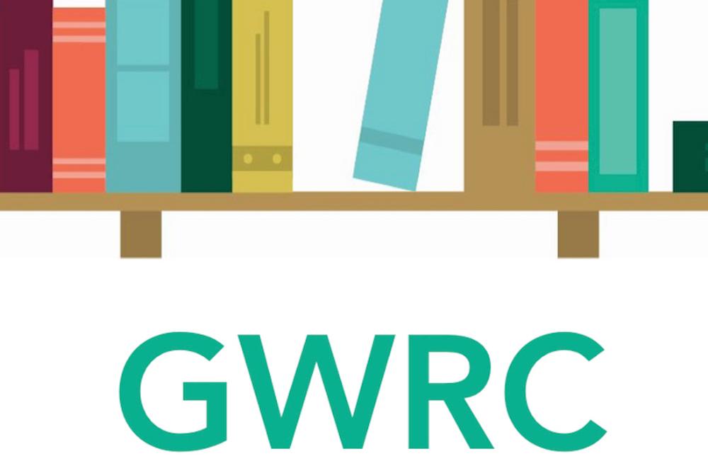 gwrc logo books on shelf