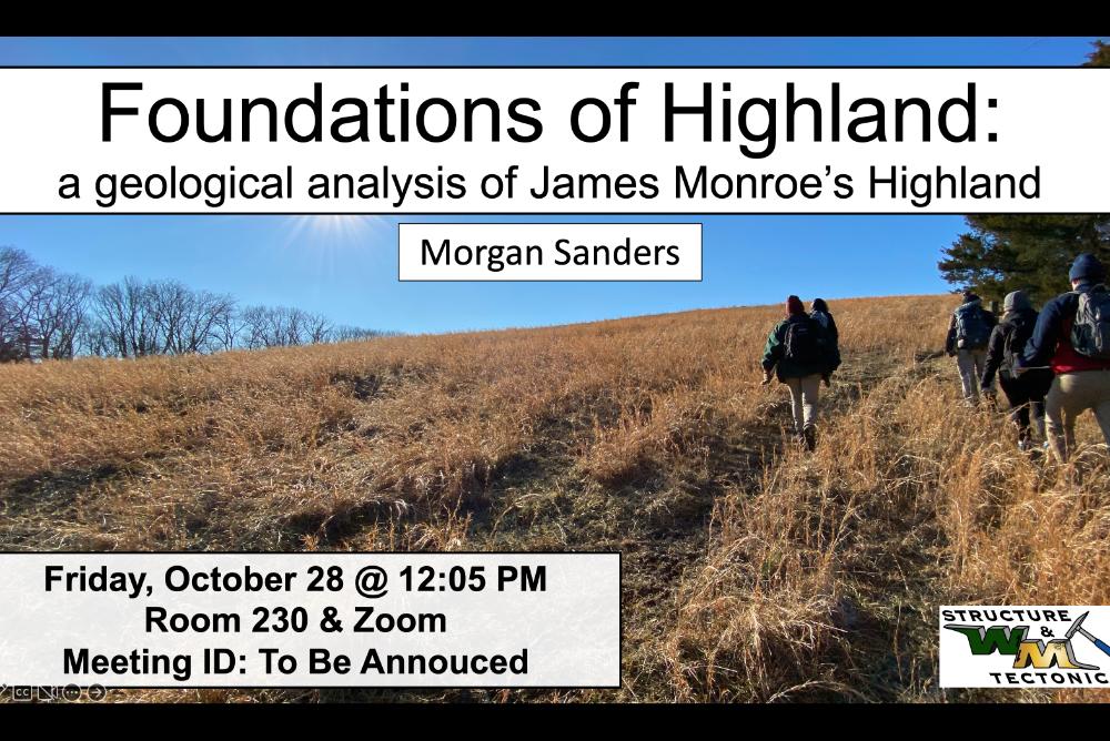 James Monroe's Highland, people, field, trees, sky