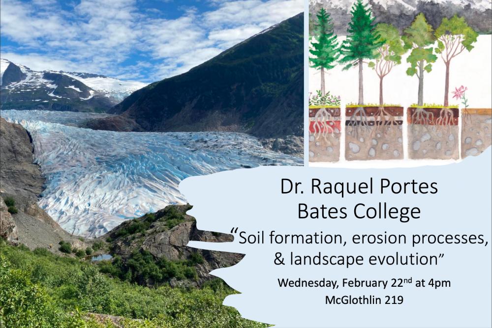 glacier, trees, Dr. Raquel Portes, Bates College