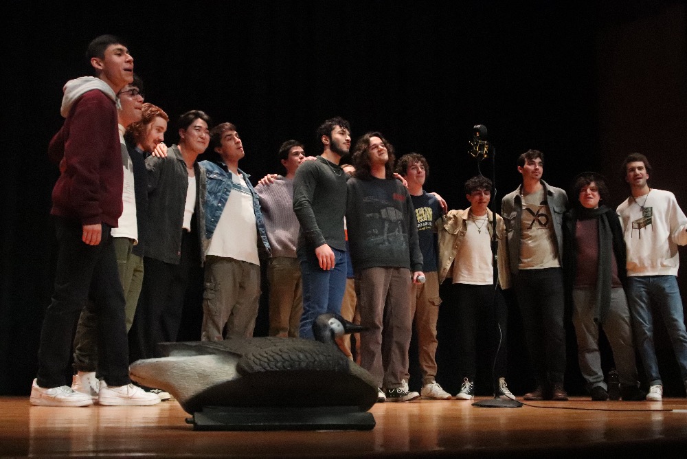 The Stairwells performing at Spring A Cappella Showcase in 2024.